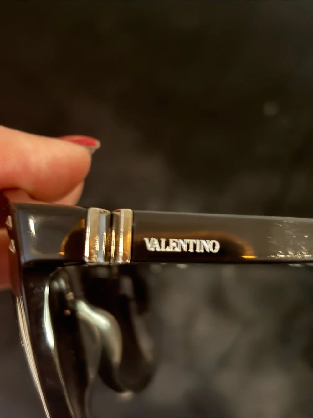 Valentino Black Gradient Cat-Eye Sunglasses